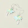 Fashnzfab Palm Tree Charm Drop Dangle Earrings Multi, Silver In Multi