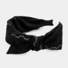 Fashnzfab Pattern Detailed Bow Headband In Black