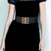Fashnzfab Pattern Detailed Elastic Belt In Black