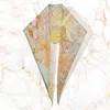 Fashnzfab Patterned Diamond Shape Scarf In Yellow