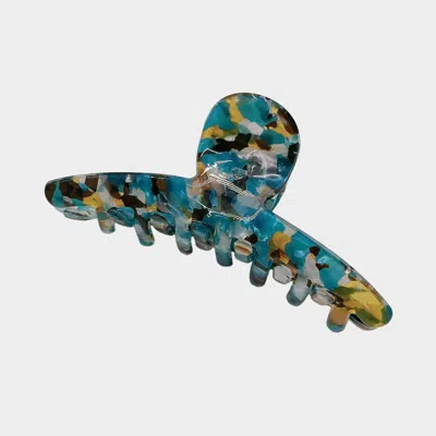 Fashnzfab Patterned Hair Claw Clip In Blue