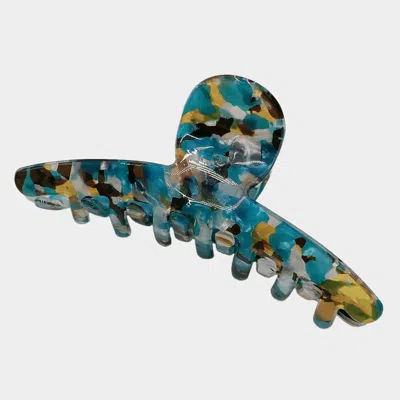 Fashnzfab Patterned Hair Claw Clip In Blue