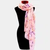 Fashnzfab Patterned Scarf In Pink