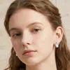 Fashnzfab Pearl Accented Cz Embellished Crown Stud Evening Earrings In Multi