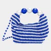 Fashnzfab Pearl Beaded Handbag / Crossbody Bag In Multi