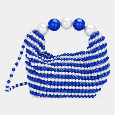 Fashnzfab Pearl Beaded Handbag / Crossbody Bag In Multi