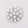 Fashnzfab Pearl Cluster Pin Brooch In White