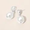Fashnzfab Pearl Drop Earrings In Multi