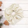 Fashnzfab Pearl Embellished Scrunchie Hairband In Neutral