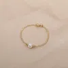 Fashnzfab Pearl Ring (adjustable) In Multi