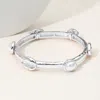 Fashnzfab Pearl Stone Paved Shell Pointed Hammered Metal Stretch Bracelet Rhodium In Metallic