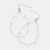 Fashnzfab Pearl Teardrop Dangle Earrings In White