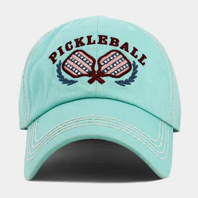 Fashnzfab Pickleball Double Paddle Embroidered Vintage Baseball Cap In Multi