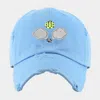 Fashnzfab Pickleball Paddle Ball Vintage Baseball Cap In Blue