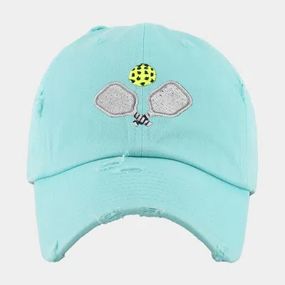 Fashnzfab Pickleball Paddle Ball Vintage Baseball Cap In Blue