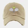 Fashnzfab Pickleball Paddle Ball Vintage Baseball Cap In Green