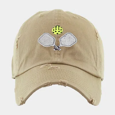 Fashnzfab Pickleball Paddle Ball Vintage Baseball Cap In Green