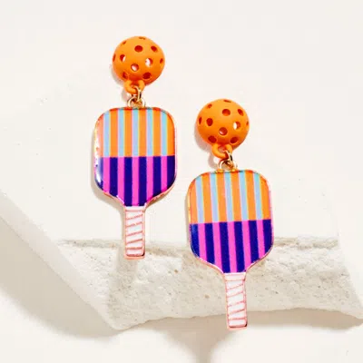 Fashnzfab Pickleball Paddle Dangle Earrings In Multi