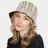 Fashnzfab Plaid Check Patterned Bucket Hat In Purple