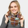 Fashnzfab Plaid Check Patterned Infinity Scarf In Multi