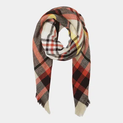 Fashnzfab Plaid Scarf In Multi