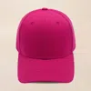Fashnzfab Plain Baseball Cap In Pink