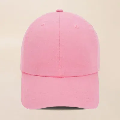 Fashnzfab Plain Baseball Cap In Pink