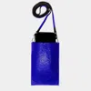 Fashnzfab Plain Cotton Canvas Eco Pouch Bag In Blue