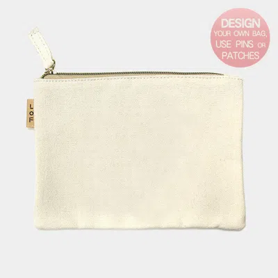 Fashnzfab Plain Cotton Canvas Eco Pouch Bag In Multi