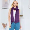 Fashnzfab Plain Shawl Poncho Scarf In Purple