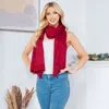 Fashnzfab Plain Shawl Poncho Scarf In White