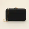 Fashnzfab Plain Shimmer Evening Clutch Bag / Crossbody Bag In Black