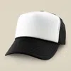 Fashnzfab Plain Two Tone Mesh Back Trucker Hat In Black