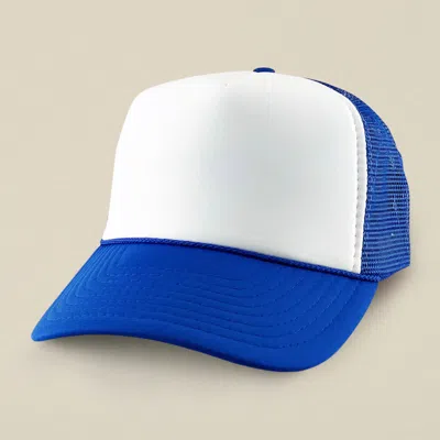 Fashnzfab Plain Two Tone Mesh Back Trucker Hat In Brown