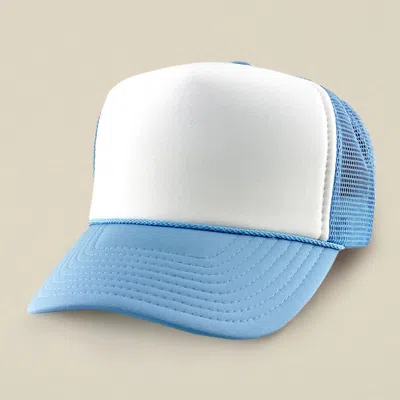 Fashnzfab Plain Two Tone Mesh Back Trucker Hat In Multi