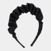 Fashnzfab Pleated Solid Headband In Black