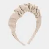 Fashnzfab Pleated Solid Headband In Multi