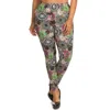 Fashnzfab Plus Size Abstract Print, Full Length Leggings In A Slim Fitting Style With A Banded High Waist In Multi
