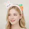 Fashnzfab Plush Easter Bunny Carrot Headband In Multi