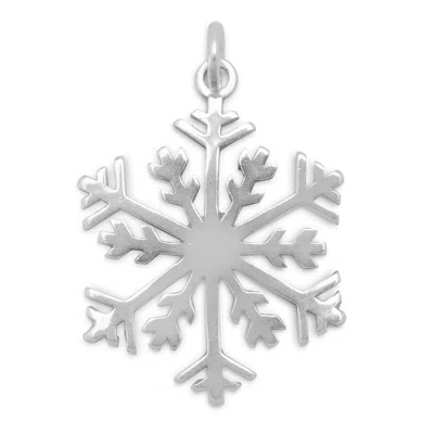 Fashnzfab Polished Snowflake Pendant In Pattern