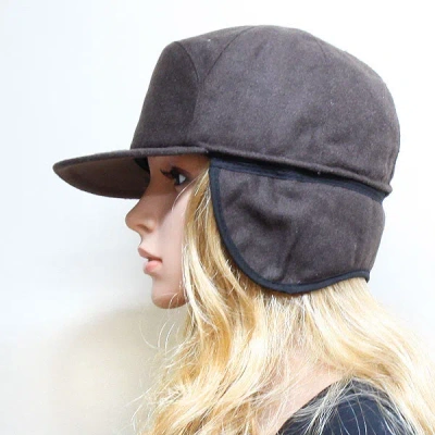 Fashnzfab Polyester Earflap Fashion Cap In Brown