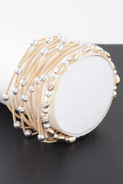 Fashnzfab Precious Metal Stackables Bracelet In Gold