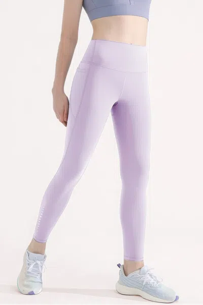 Fashnzfab Premium Yoga Legging With Pocket In Purple