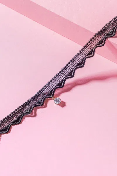Fashnzfab Pretty In Love Choker In Pink