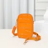 Fashnzfab Puffer Rectangle Crossbody Bag In Orange