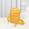 Fashnzfab Puffer Rectangle Crossbody Bag In Yellow