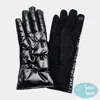 Fashnzfab Puffer Smart Touch Gloves In Black