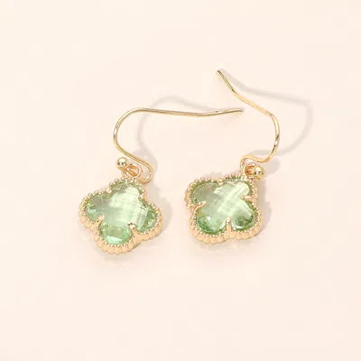 Fashnzfab Quatrefoil Charm Drop Dangle Earrings In Multi