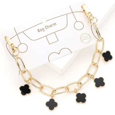 Fashnzfab Quatrefoil Pendant Station Bag Charm In Multi