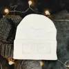 Fashnzfab Queen Message Solid Knit Beanie Hat In White